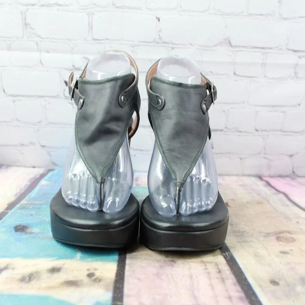 JEFFREY CAMPBELL T Thong High Heel Sandals 8.5 B - Picture 4 of 9